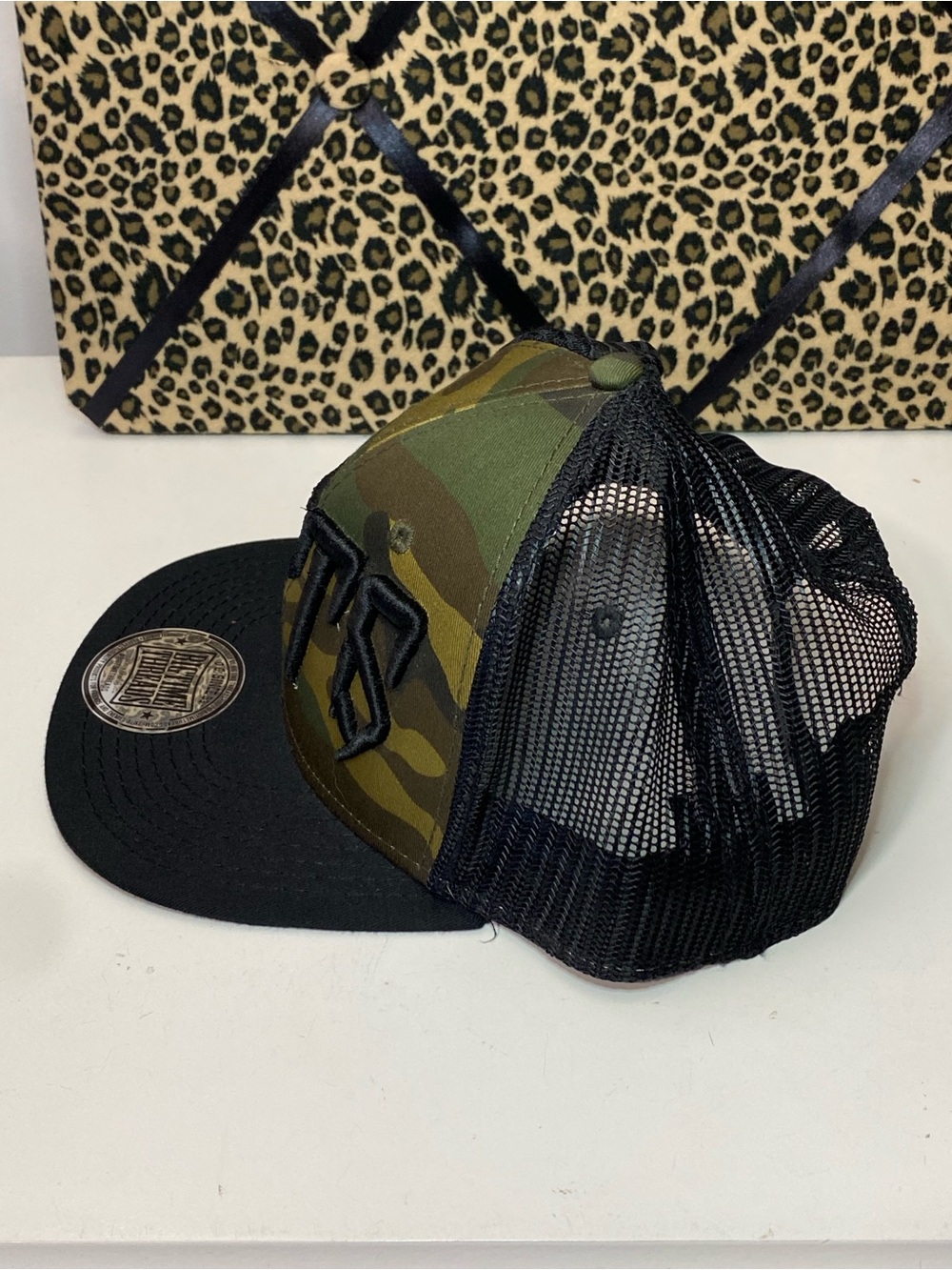 OTTO Big Time Threads Camo Black Mesh Trucker Hat Snapback NWOT - Picture 6 of 11